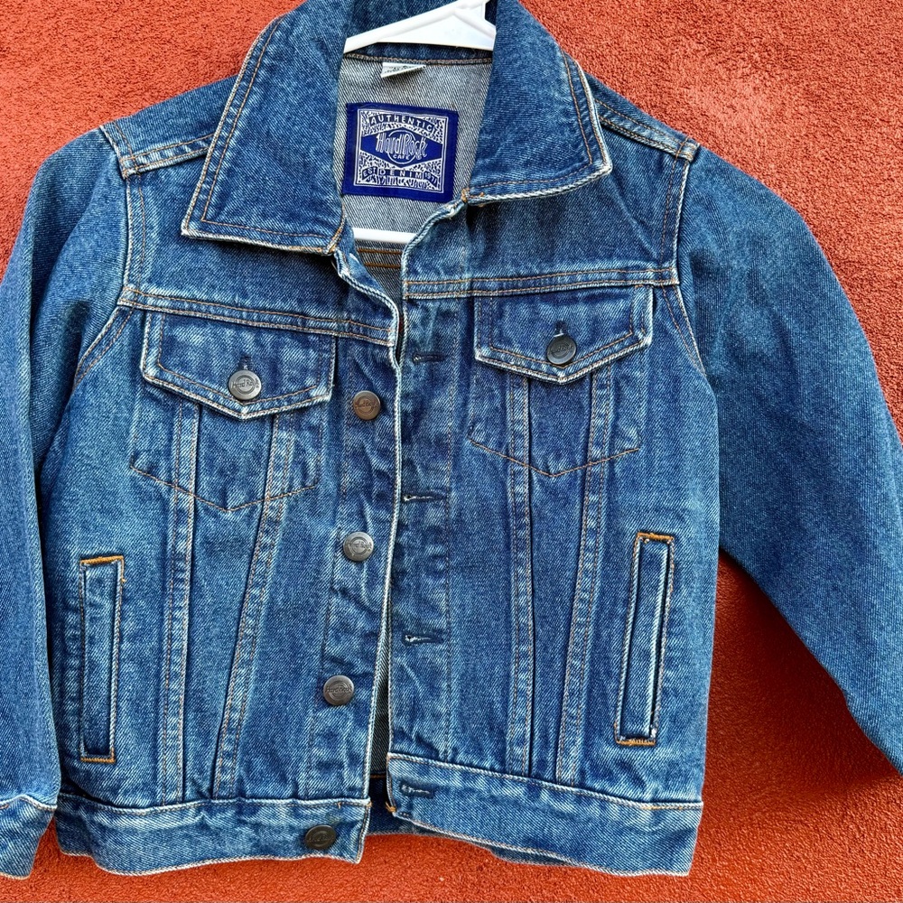 Hard Rock Cafe Kids Blue Jean Jacket